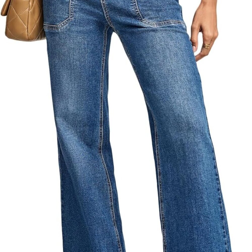 Womens Jeans Wide Leg High Waisted Straight Bootcut Jeans Trendy Fall 2025 Zimba